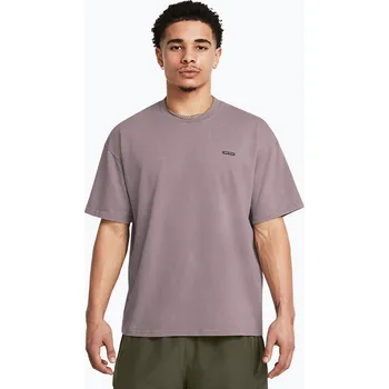 Pánské tričko Pánské tričko Under Armour HW OS Logo Wash tetra gray/white