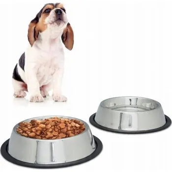Miska pro psa Sada dvou kovových misek pro psa 0,75 l