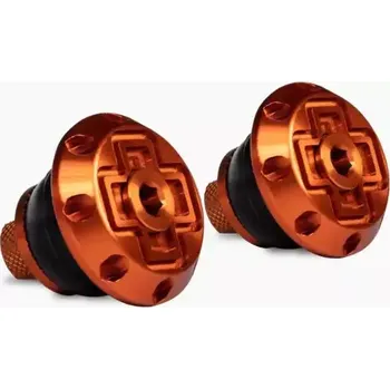 Řídítka Muc-Off Disco Bar End Plugs koncovky do řídítek oranžová