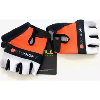 Cyklistické rukavice Alé Team Koloshop letní rukavice se suchým zipem vel. XS