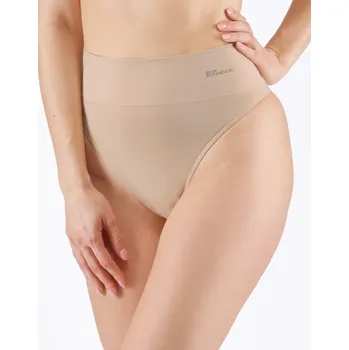 Kalhotky Gina Výhodné balení 5 kusů - Tanga klasická se širokým bokem 05015P Barva/Velikost: béžová / M/L