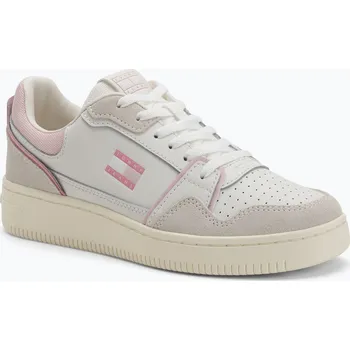 Dámské tenisky Dámské boty Tommy Jeans Retro Basket ecru/misty pink