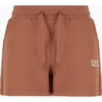 Dámské kraťasy Dámské šortky EA7 Emporio Armani Train Shiny tan/logo pristine