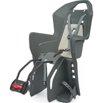 cyklosedačka Polisport Koolah dětská sedačka tmavě šedo-krémová