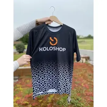 cyklistický dres Koloshop Sensor pánský dres krátký rukáv Black vel. XXL