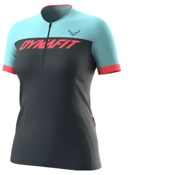 cyklistický dres Dynafit Ride Light 1/2 zip dámský dres krátký rukáv Blueberry/Marine Blue vel. M
