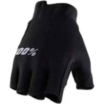 Cyklistické rukavice 100% Exceeda Gel dámské cyklistické rukavice krátké Black vel. M