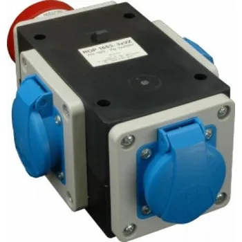 Elektrická zásuvka Roztrojka 16A 5P ROP 1653-3VZ SEZ - CZ s.r.o. 09-06-050-10110