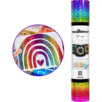Samolepící dekorace TeckWrap Holographic Sparkle - Sparkle Rainbow Velikost: 30,5 x 30 cm Samolepící vinylová folie TeckWrap