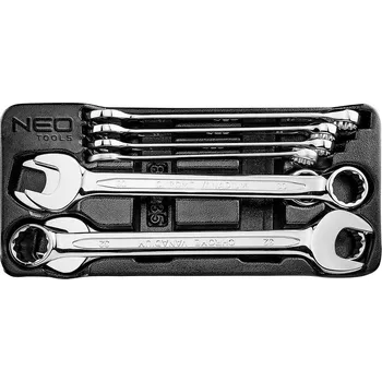 Autoklíč NEO TOOLS Ploché-očkové klíče 20-32 mm, sada 8 ks 84-235