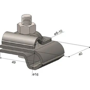 Hromosvod Svorka SJ 1b SJ 16/8-10 Al 450120 DT TECHNIC s.r.o. 57-04-525-50120