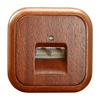 Elektrická zásuvka Zás.data DZ-DAT2-40-LXD mahagon.SEZ SEZ - CZ s.r.o. 07-28-050-17401