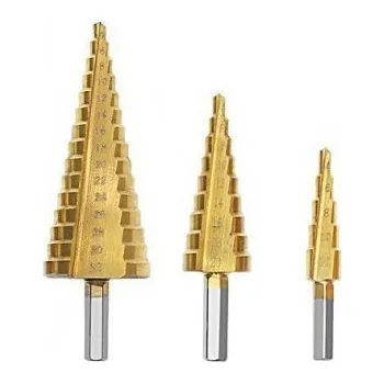 Vrták Sada kónických vrtáků 3 ks