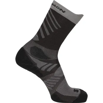 Pánské ponožky Salomon Aero Crew LC2723600 - black coffee/iron 42-44