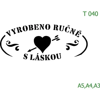 Šablona T 040 - A4 , Nelepící folie