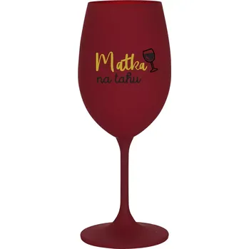 Sklenice MATKA NA TAHU - bordó sklenice na víno 350 ml