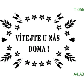 Šablona T 066 - A3 , Nelepící folie