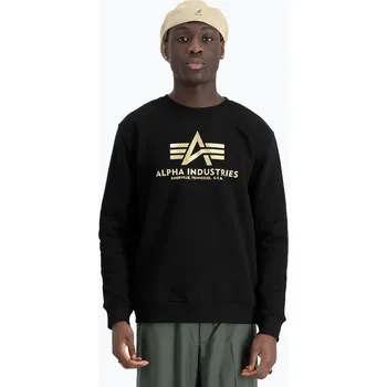 Pánská mikina Pánská mikina Alpha Industries Basic Carbon black/gold