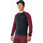 Pánské trekové tričko Longsleeve DYNAFIT Speed Polartec burgundy