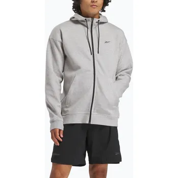 Pánská mikina Pánská mikina Reebok Athlete Full Zip medium grey heather