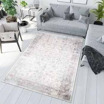 Koberec Moderní koberec ALEX - orient 15 - bílý Rozměr koberce: 80x150 cm