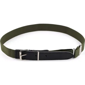 Opasek Dětský pásek pružný šíře 2,5 cm - 3 zelená khaki