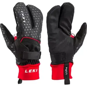 Rukavice Leki Nordic Circuit Shark Lobster běžecké rukavice black/red vel. 6,5