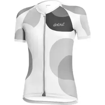 cyklistický dres Dotout Camou dámský dres krátký rukáv White/Black vel. S