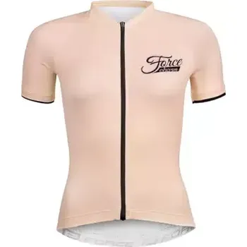 cyklistický dres Force Charm Lady dámský dres krátký rukáv nude vel. XS