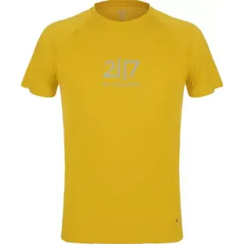 Pánské tričko 2117 of Sweden Huli pánské triko krátký rukáv Dark Yellow vel. XL