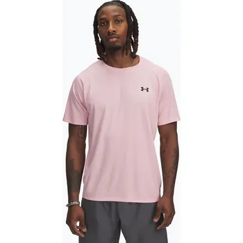Pánské tričko Pánské tričko Under Armour Tech Textured prime pink/black