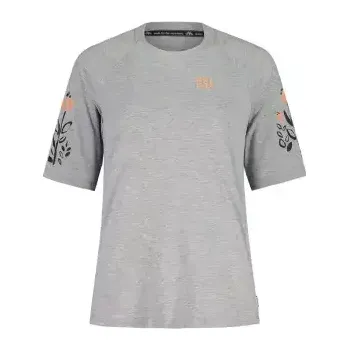 cyklistický dres Maloja HolunderM. dámský dres krátký rukáv grey melange vel. XS