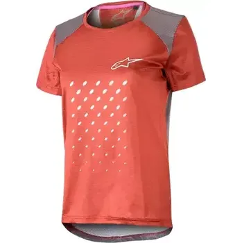 cyklistický dres Alpinestars Stella ALPS 6.0 S/S dámský dres krátký rukáv red vel. S