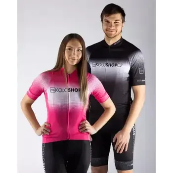 cyklistický dres Koloshop Force pánský dres krátký rukáv černá vel. S