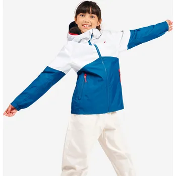 DECATHLON Dětská nepromokavá bunda na plavbu Sailing 100 10 LET BÍLÁ|MODRÁ|TYRKYSOVÁ