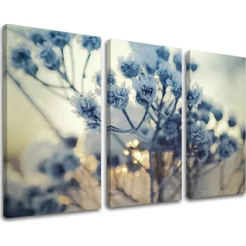 Obraz 3dílná nástěnná malba KVĚTINY KV069E30