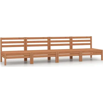 Zahradní sestava Nábytek XL Zahradní středové pohovky 4 ks medově hnědé masivní borovice 806595