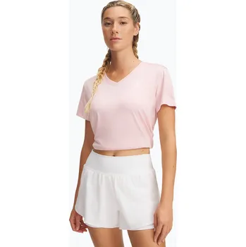 Dámské tričko Dámské tréninkové tílko Under Armour Tech V-Twist prime pink/white