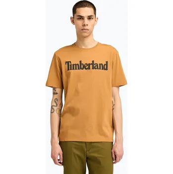 Pánské tričko Timberland Tfo Wordmark Logo wheat boot