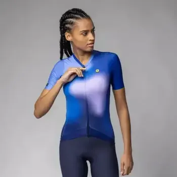 cyklistický dres Alé PR-E Flash dámský dres krátký rukáv Blue vel. S