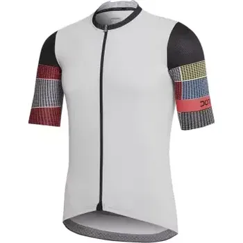 cyklistický dres Dotout Stripe pánský dres krátký rukáv bílá vel. L