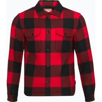 Pánská casual bunda Pánská bunda Woolrich Alaskan Wool Check Overshirt charcoal buffalo red buffalo