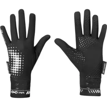 Cyklistické rukavice Force Kid Extra dětské rukavice jaro-podzim černá vel. XL