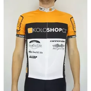 cyklistický dres Atex AT01 dres krátký rukáv Koloshop oranžová vel. S