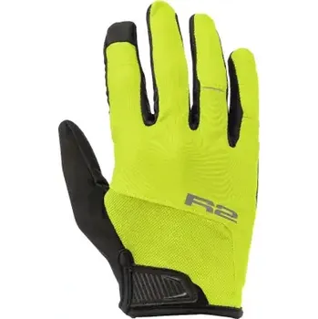 Cyklistické rukavice R2 Tanner cyklistické rukavice neon žlutá vel. L