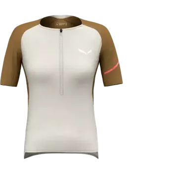 cyklistický dres Salewa Vento AM HZT dámský dres krátký rukáv Oatmeal vel. 44/38/M