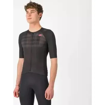 cyklistický dres Castelli Aero Race 8S pánský dres krátký rukáv Black vel. L