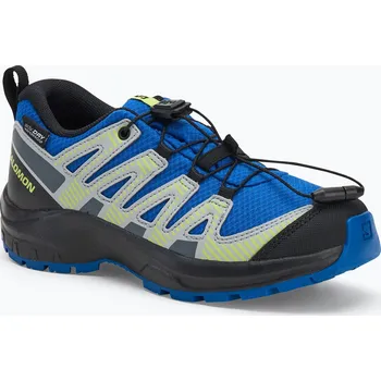 Dětská sportovní obuv Dětské turistické boty Salomon XA PRO V8 WP nautical blue/black/sharp green