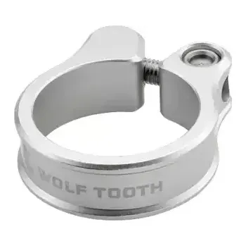 Sedlo na kolo Wolf Tooth sedlová objímka 31.8mm raw stříbrná