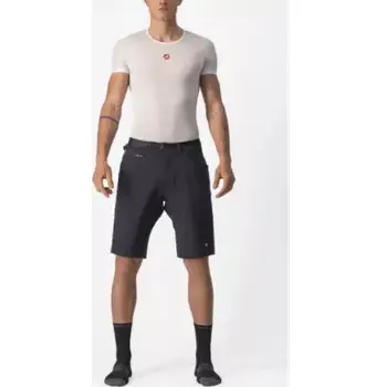 Cyklistické kalhoty Castelli Unlimited Trail pánské volné kraťasy bez vložky černá vel. XL